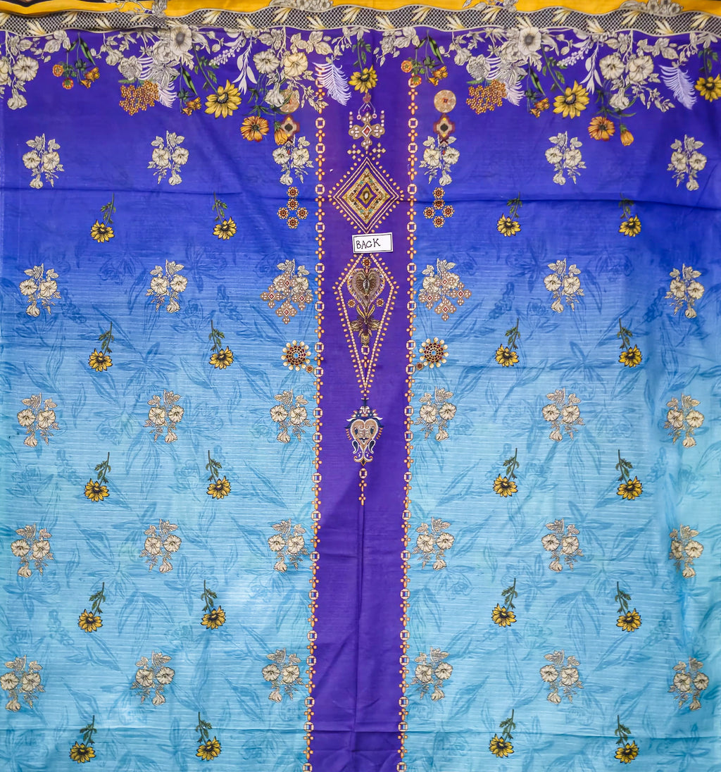 Midnight Blossom Limited Edition Embroidered Lawn