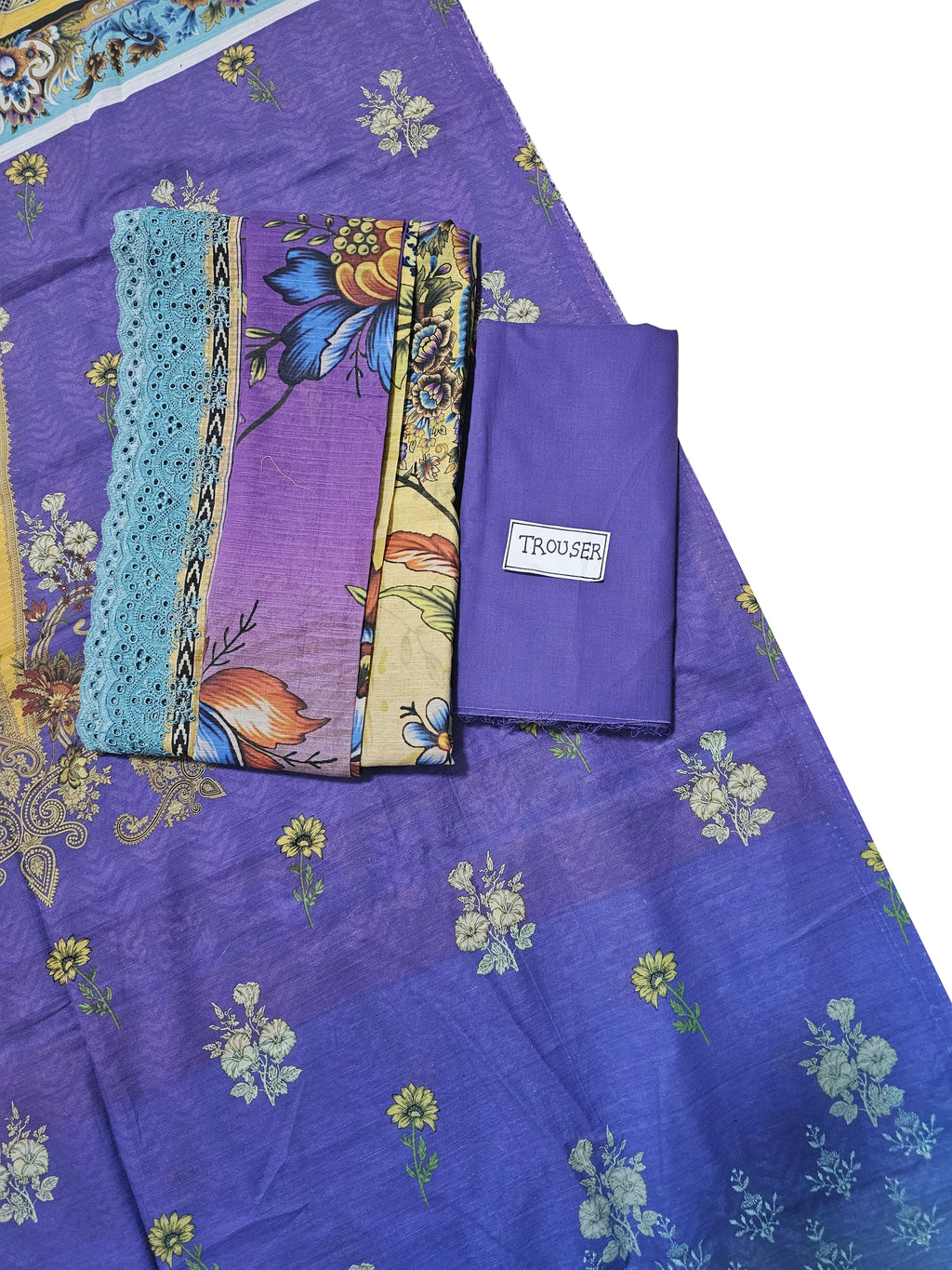 Midnight Blossom Limited Edition Embroidered Lawn